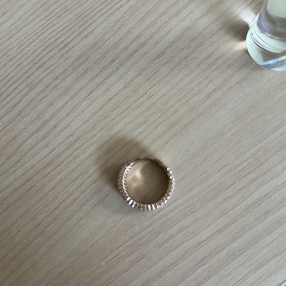 Express Rose Gold Rhinestone Ring 8 - Picture 8 of 9